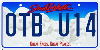 SD license plate 0TBU14