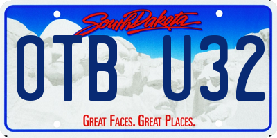 SD license plate 0TBU32