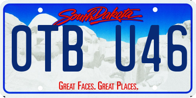 SD license plate 0TBU46