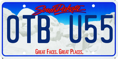 SD license plate 0TBU55