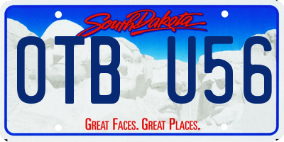 SD license plate 0TBU56