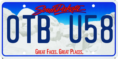 SD license plate 0TBU58
