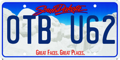SD license plate 0TBU62