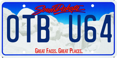 SD license plate 0TBU64