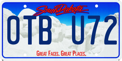 SD license plate 0TBU72