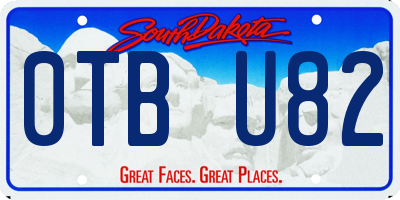 SD license plate 0TBU82