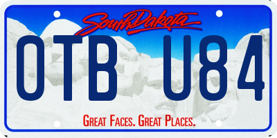 SD license plate 0TBU84