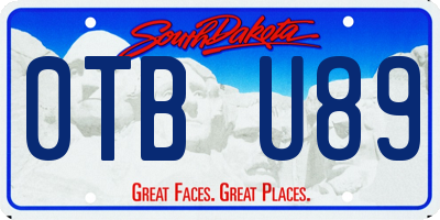 SD license plate 0TBU89
