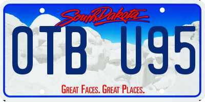 SD license plate 0TBU95