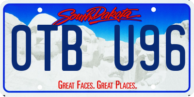 SD license plate 0TBU96