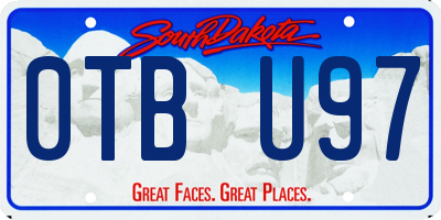 SD license plate 0TBU97