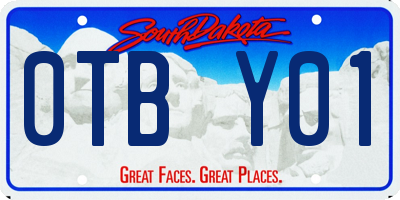 SD license plate 0TBY01