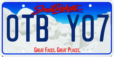 SD license plate 0TBY07