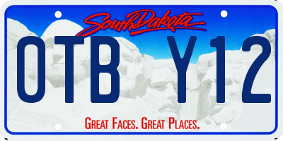 SD license plate 0TBY12