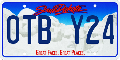 SD license plate 0TBY24