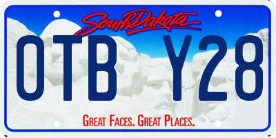 SD license plate 0TBY28