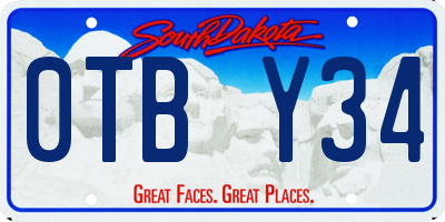 SD license plate 0TBY34