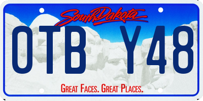 SD license plate 0TBY48
