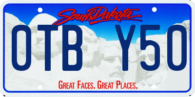 SD license plate 0TBY50