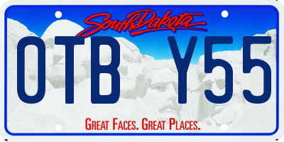 SD license plate 0TBY55