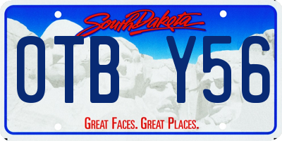 SD license plate 0TBY56