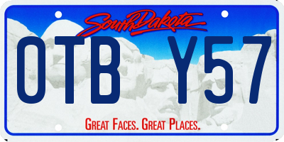 SD license plate 0TBY57