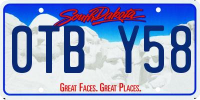 SD license plate 0TBY58
