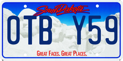 SD license plate 0TBY59