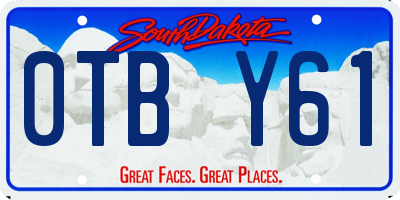 SD license plate 0TBY61
