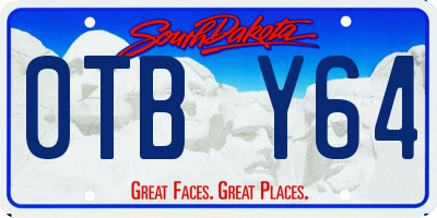 SD license plate 0TBY64