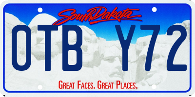 SD license plate 0TBY72