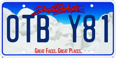 SD license plate 0TBY81