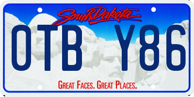 SD license plate 0TBY86