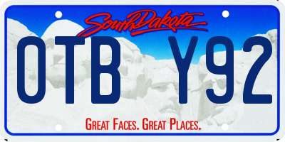 SD license plate 0TBY92