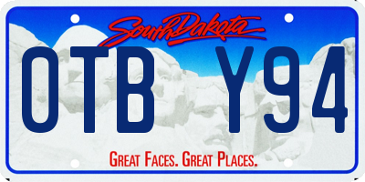 SD license plate 0TBY94