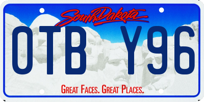SD license plate 0TBY96