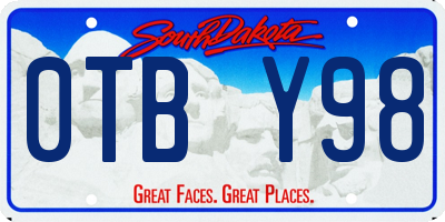 SD license plate 0TBY98
