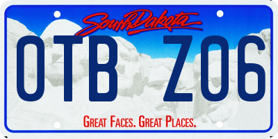SD license plate 0TBZ06