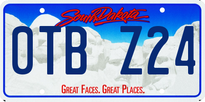 SD license plate 0TBZ24