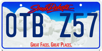 SD license plate 0TBZ57