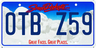 SD license plate 0TBZ59