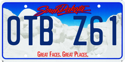 SD license plate 0TBZ61