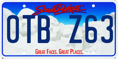 SD license plate 0TBZ63