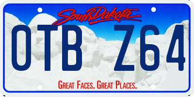 SD license plate 0TBZ64