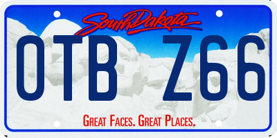 SD license plate 0TBZ66