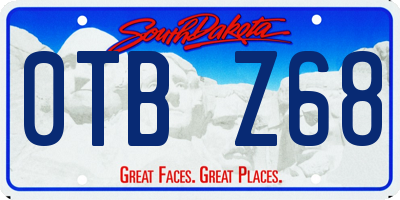 SD license plate 0TBZ68