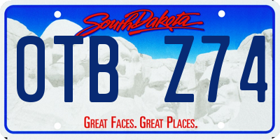 SD license plate 0TBZ74