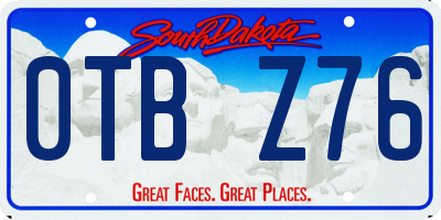 SD license plate 0TBZ76