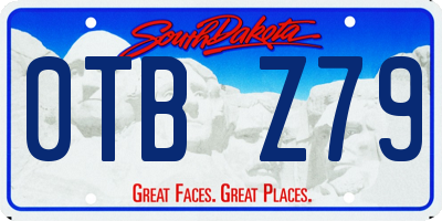 SD license plate 0TBZ79