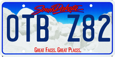 SD license plate 0TBZ82